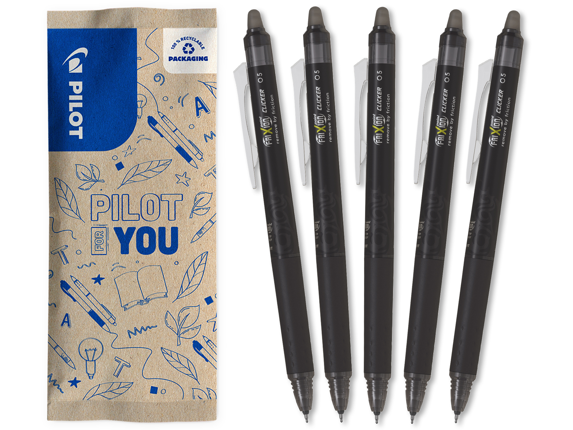FriXion Point Clicker 0.5 (F) 5er Set