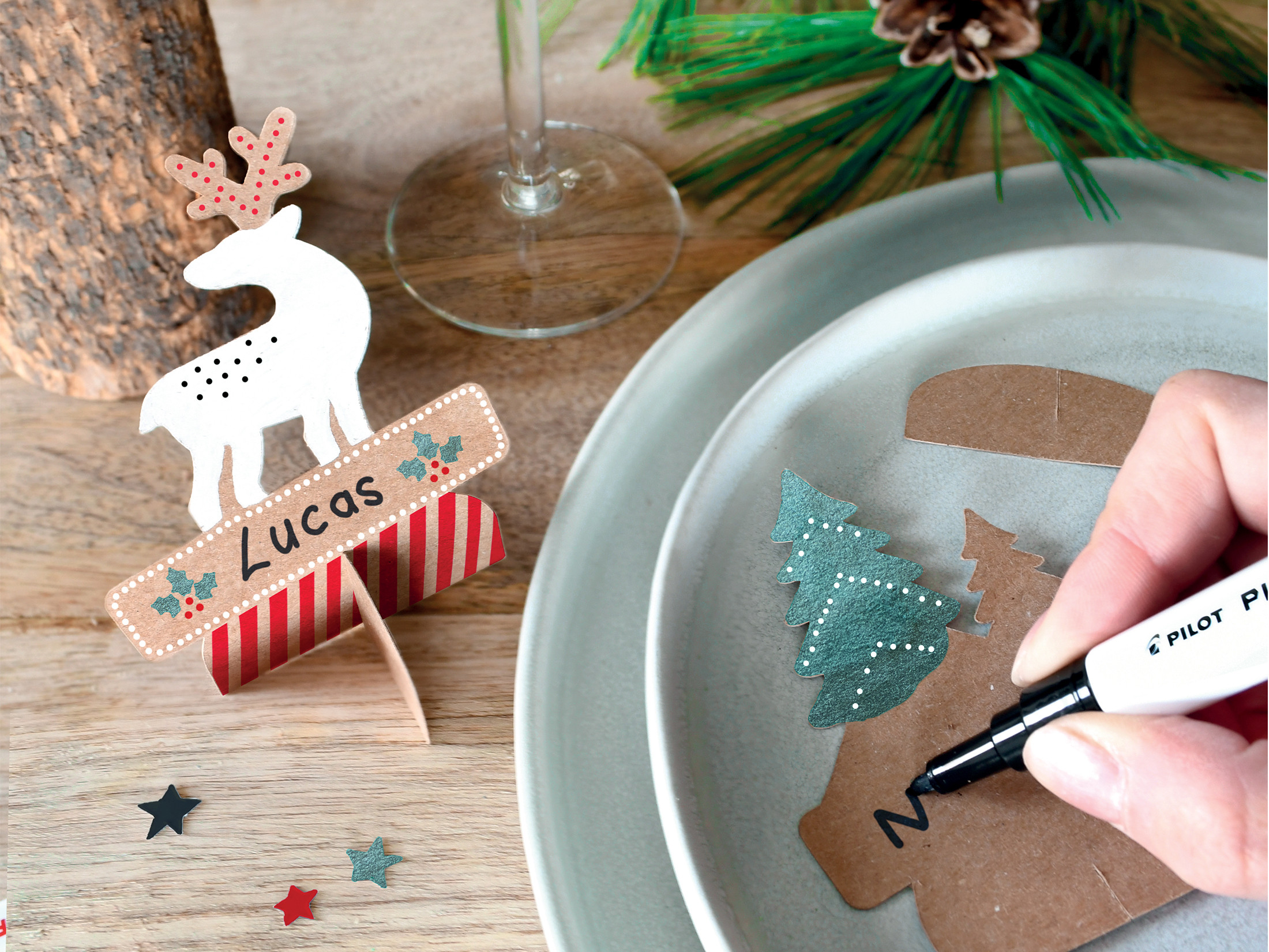 PINTOR DIY-Set Xmas Tischkarten