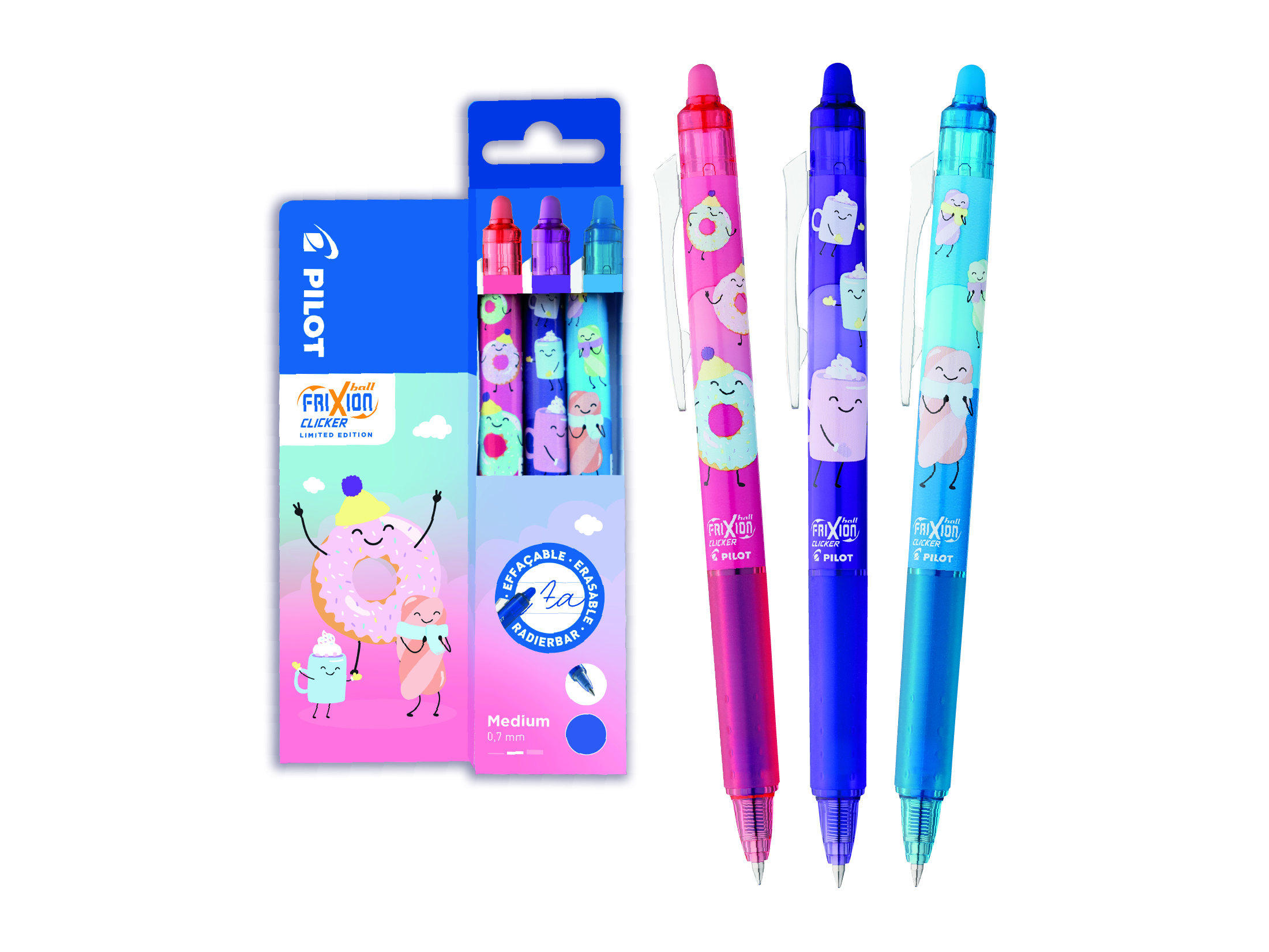 FriXion Clicker Sweet Paradise Edition 3er Set