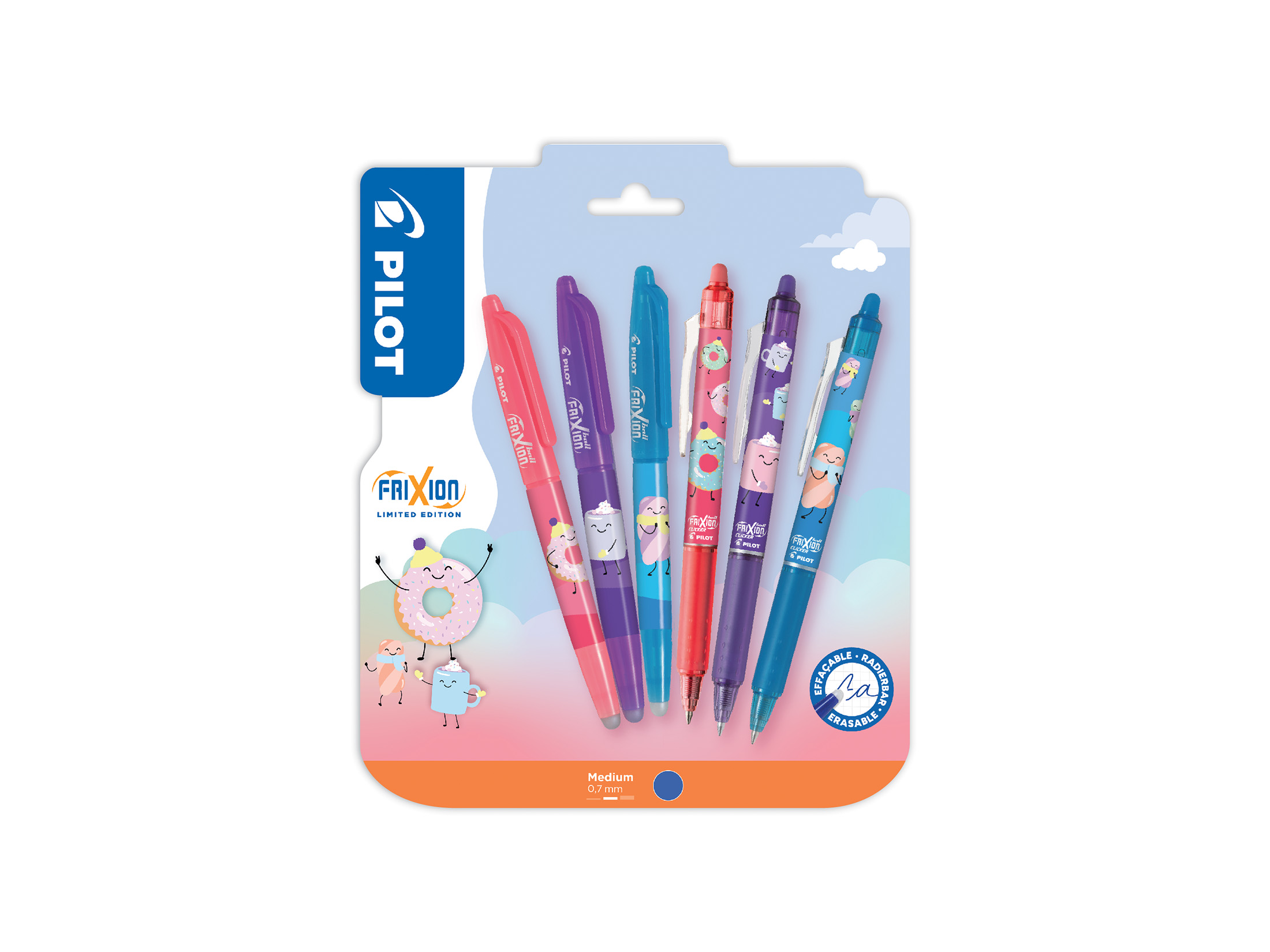 FriXion Ball & Clicker Sweet Paradise Edition 6er Blister