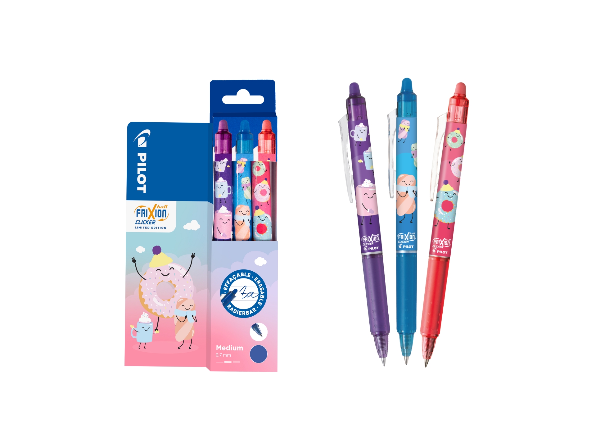 FriXion Clicker Sweet Paradise Edition 3er Set FriXion Clicker Sweet Paradise Edition 3er Set