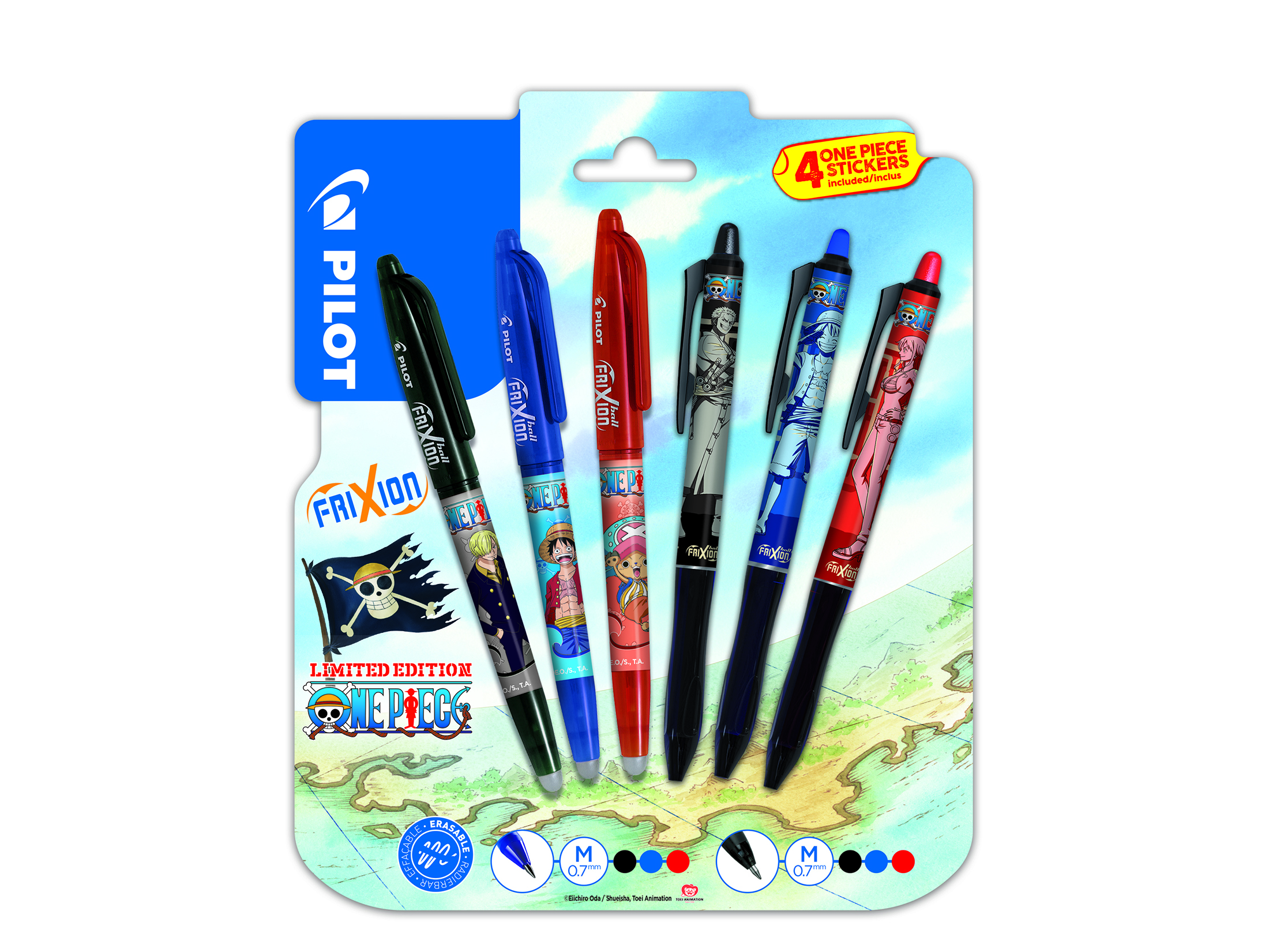 FriXion Ball & Ball+ One Piece Limited Edition 6er Blister