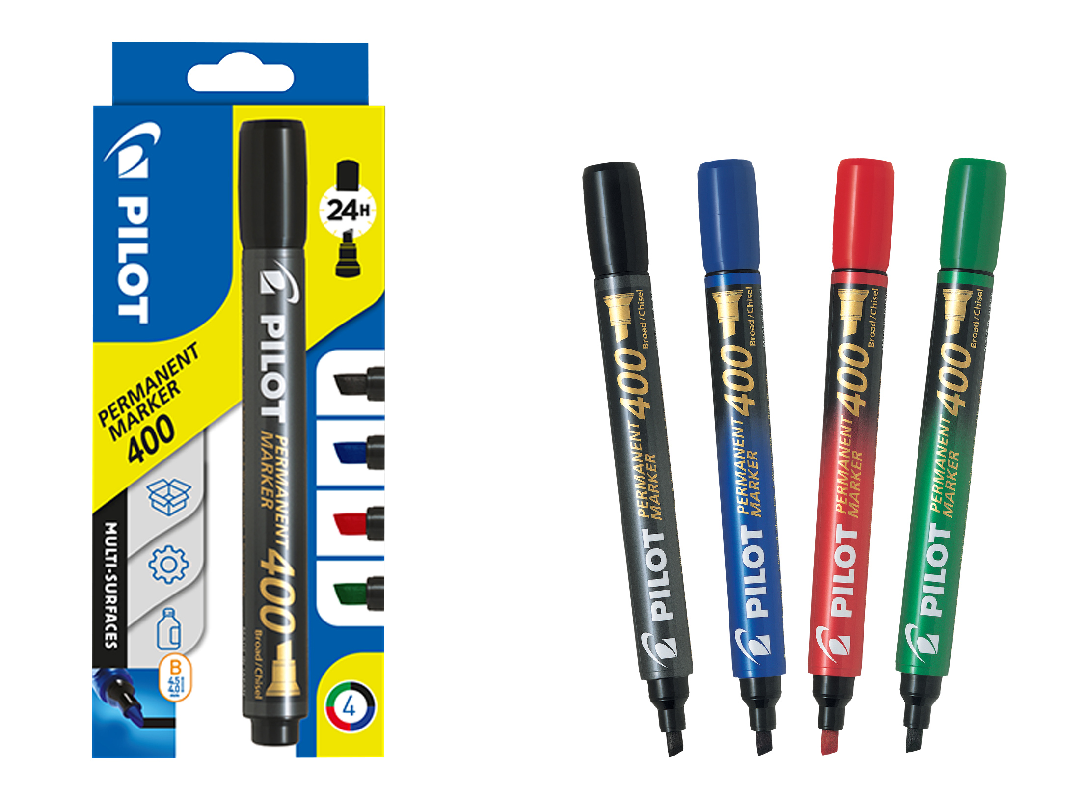 Permanent Marker 400 4.0 (B) 4er Set