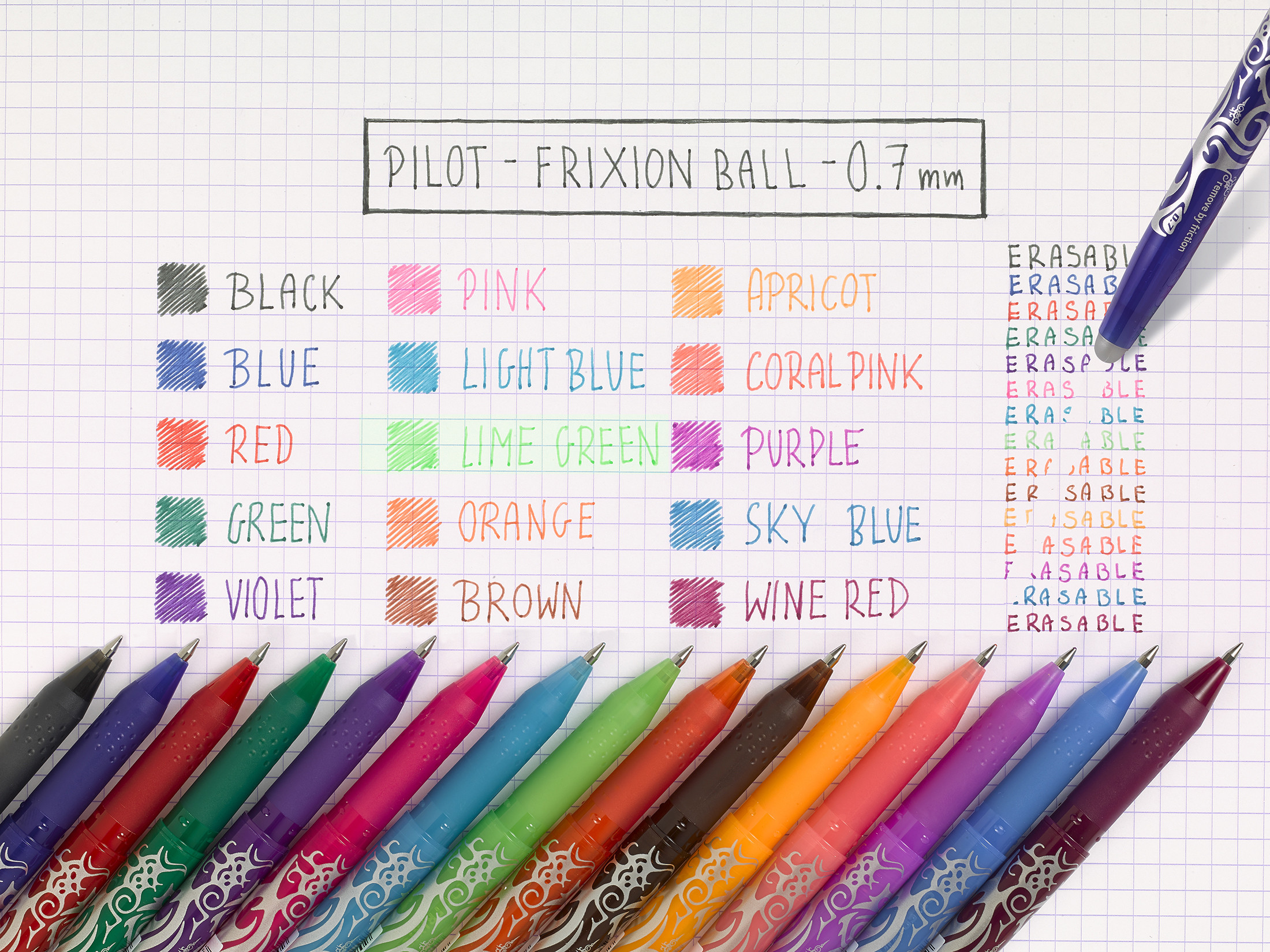 Mine FriXion Ball/Clicker 0.7 6er Set