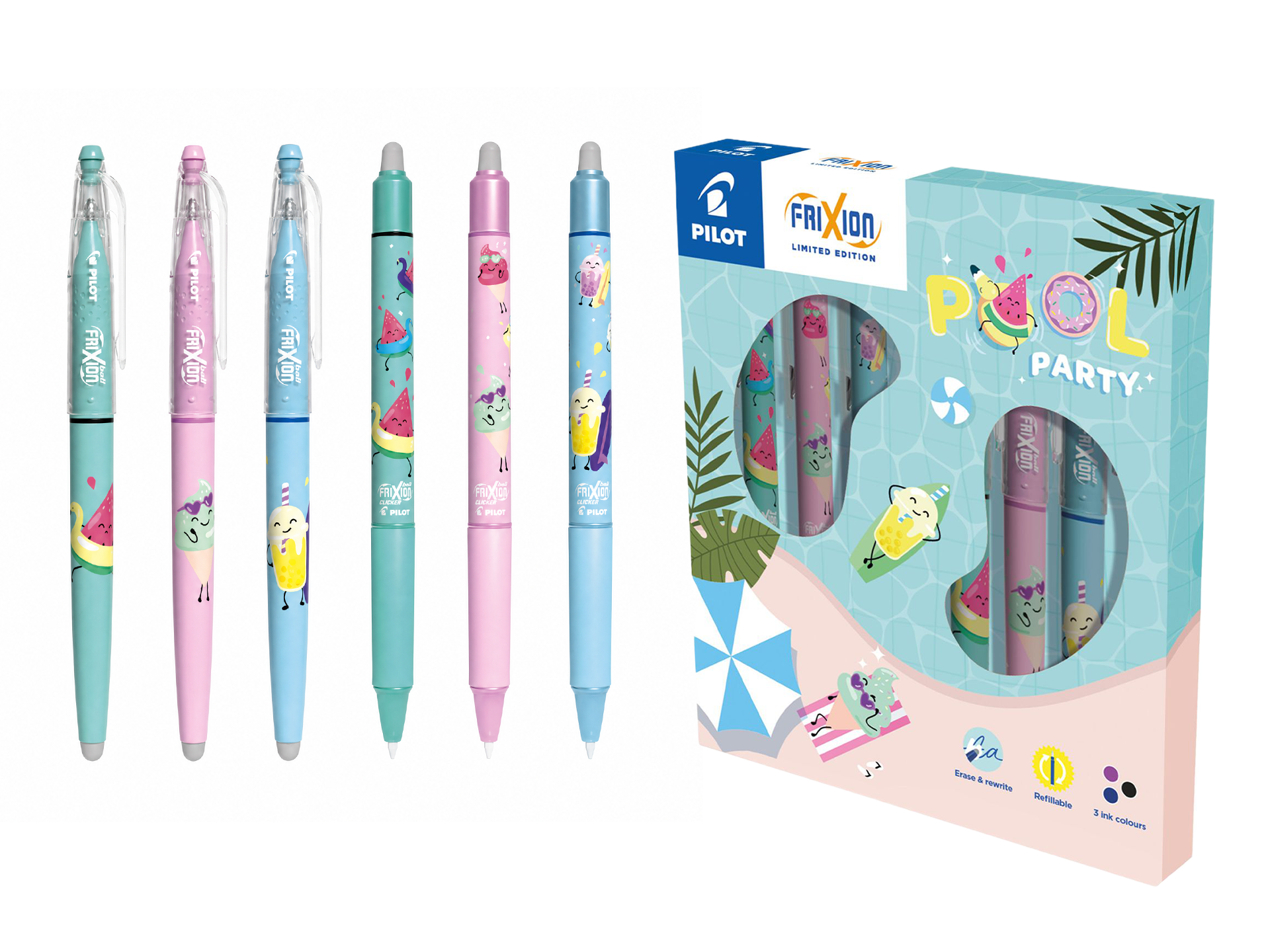FriXion Ball & Clicker Pool Party Collector Box