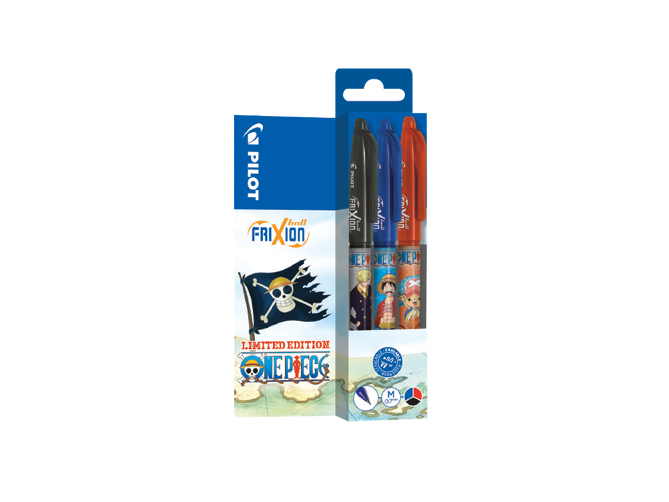 FriXion Ball 0.7 (M) One Piece Limited Edition 3er Set