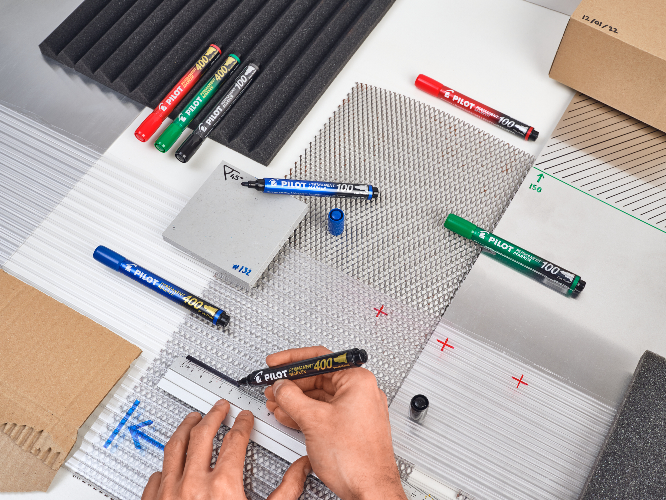 Permanent Marker 100 1.0 (F) 4er Set