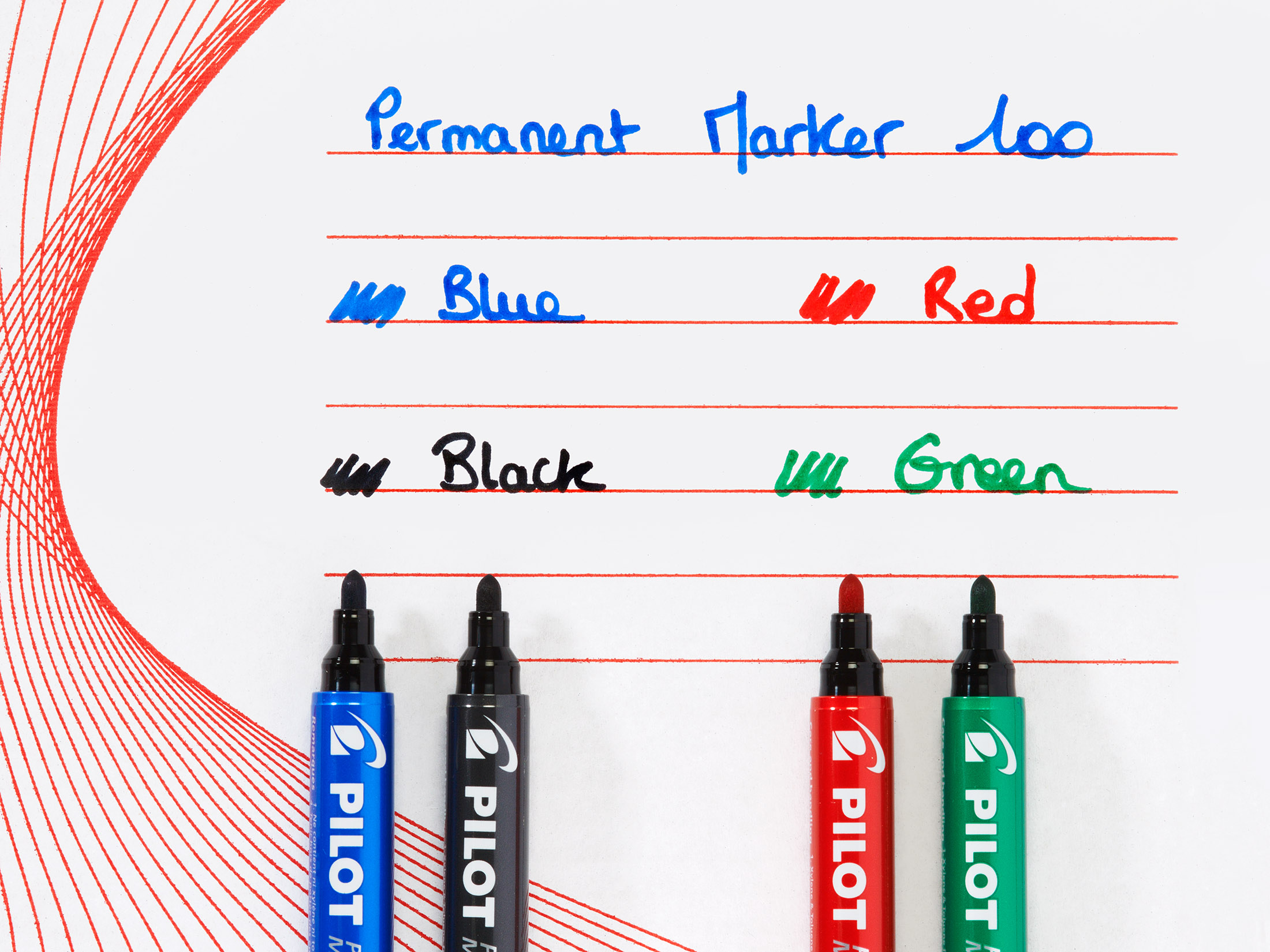Permanent Marker 100 1.0 (F) 4er Set