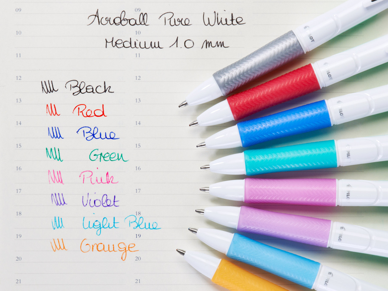 PILOT Acroball Pure White – nachfüllbarer Kugelschreiber