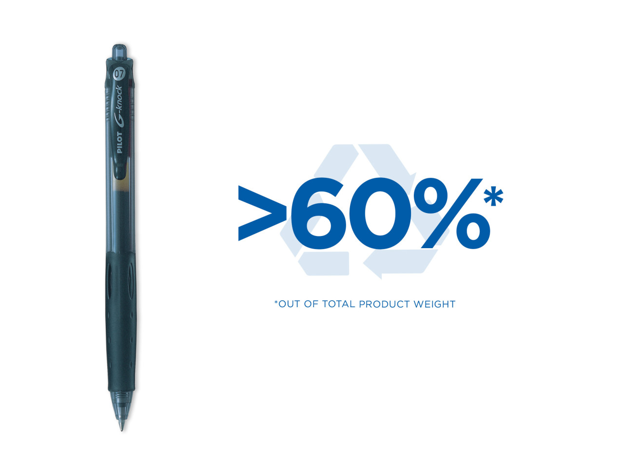 DONG-A Q-Knock Gelschreiber 0,5 Mm - 12 Stück Blau, Sofort Trocknend, Mit Gummigriff